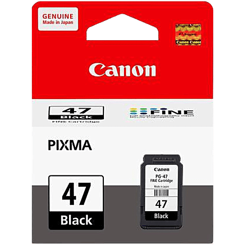 Canon Pixma PG-47 Ink Cartridge 9057B005AE - Black, 1 pc  Efficient Printing, Capacity of 400 Pages