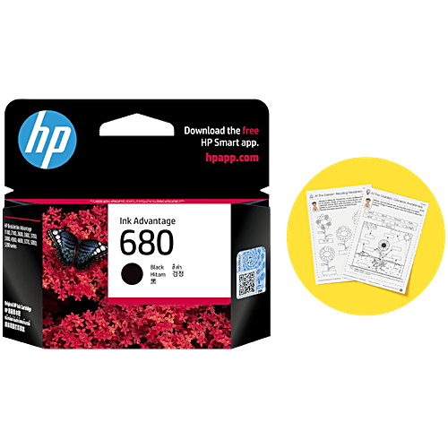 HP 680 Original Ink Advantage Cartridge - Black, 1 pc  