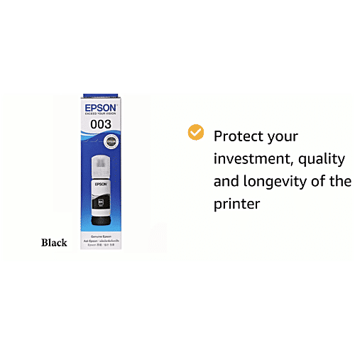 Epson 003 Ink Bottle - Black, 65 ml  