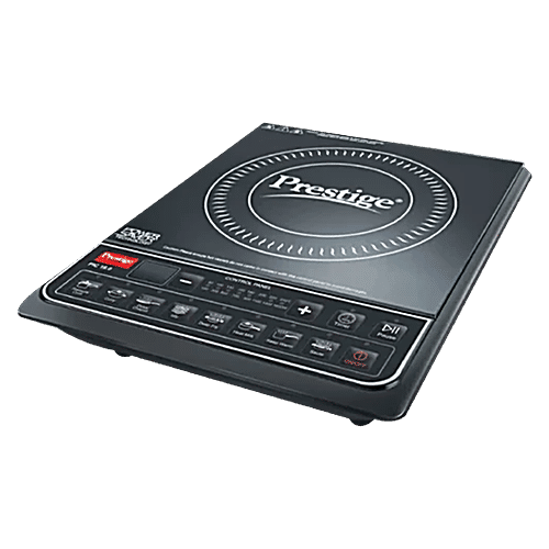 Prestige PIC 16.0 Plus 2000 Watts Induction Cooktop - Indian Menu Option, Automatic Power & Temperature Adjustment, 1 Year Warranty, Black, 1 pc