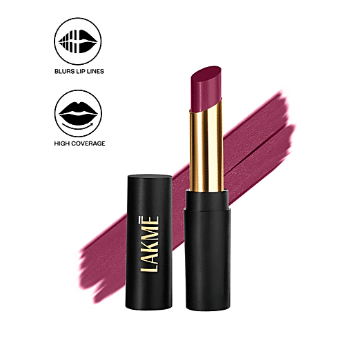 Lakme Absolute Beyond Matte Lipstick, 3.4 g 501 Burgundy Boss
