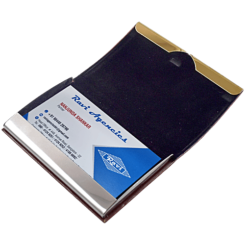 Gravity Pocket Card Holder - Capacity Upto 25 Numbers, 1 pc  Sleek Design
 Secure Magnetic Closure