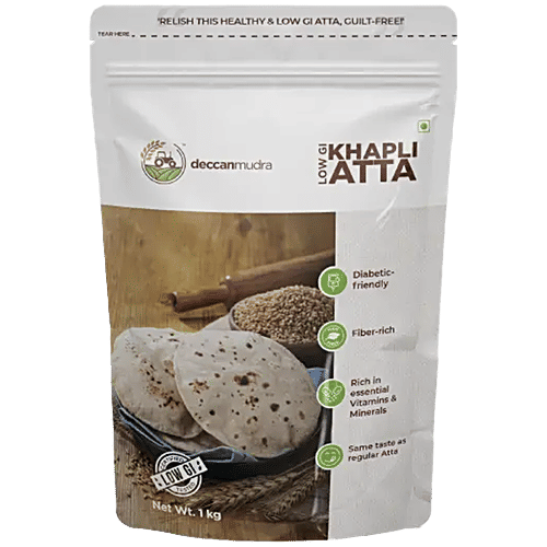 Deccanmudra Low GI Khapli Wheat Flour, 1 kg  