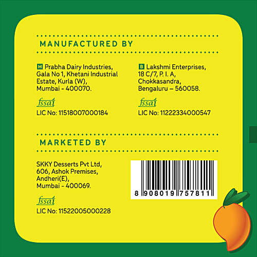 Go Zero Mango Guilt Free Duets Ice Cream Bar, 60 ml No Added Sugar, Low Calorie