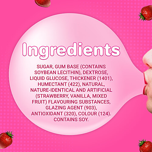 Boomer Krunch Strawberry Flavour Bubble Gum, 28.8 g  