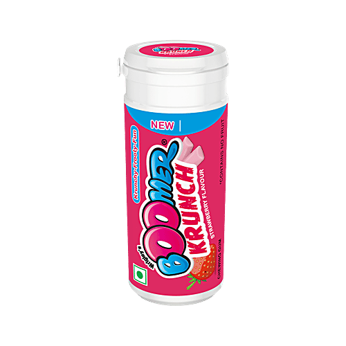 Boomer Krunch Strawberry Flavour Bubble Gum, 28.8 g  