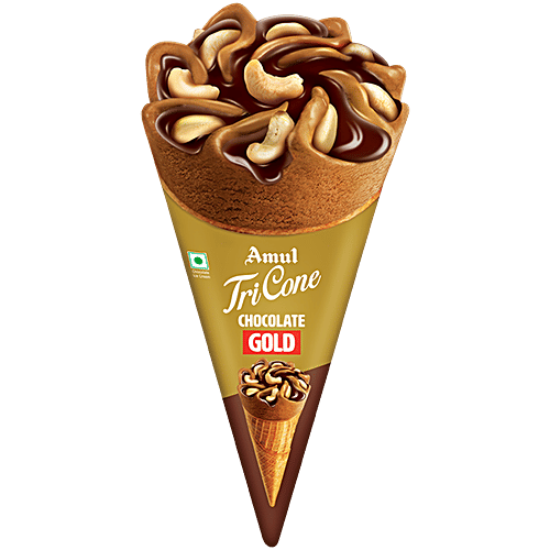 Buy Amul Gold Tri Cone Chocolate Ice Cream Online at Best Price of Rs