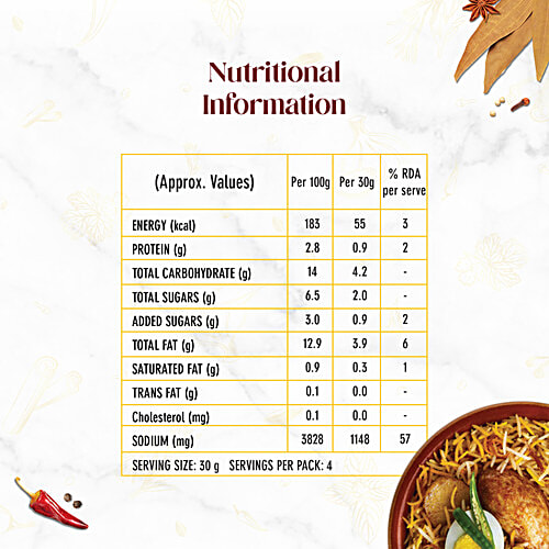 India Gate Classic Kolkata Biryani Masala, 120 g