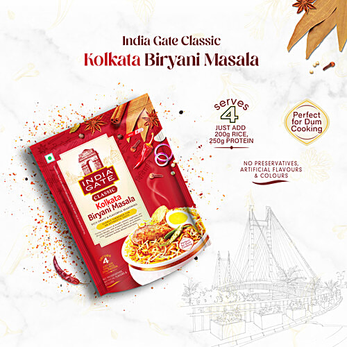 India Gate Classic Kolkata Biryani Masala, 120 g