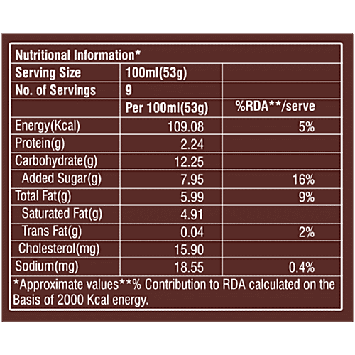 Dairy day Chocolatey Flavoured Frozen Dessert, 900 ml Tub 