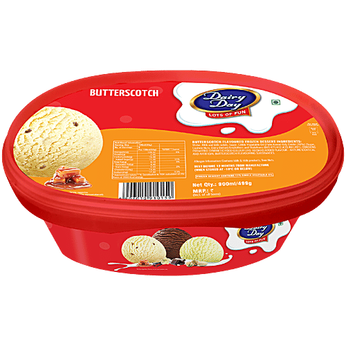 Dairy day Butterscotch Flavoured Frozen Dessert, 900 ml Tub