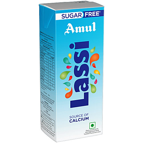 Amul Sugar Free Lassi, 180 ml Tetra Pak