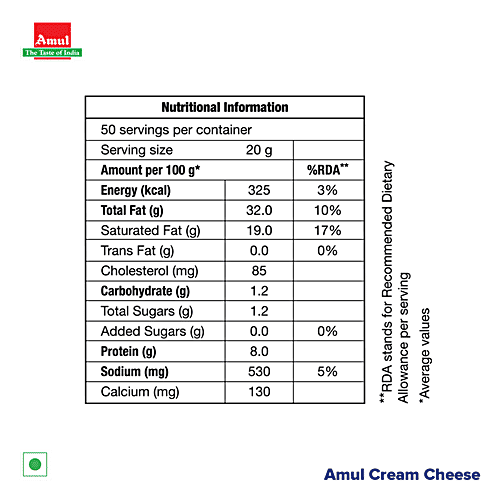 Amul Cream Cheese, 1 kg