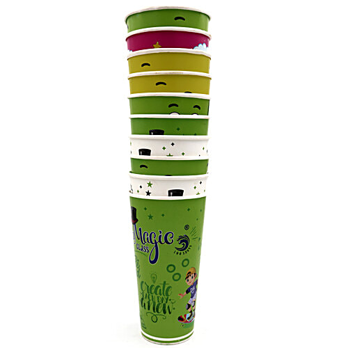 Darling Toys Magic Glass Printed Emoji, Turn Plain Water Into Colourful Water More Than 50 Times, 500 ml  