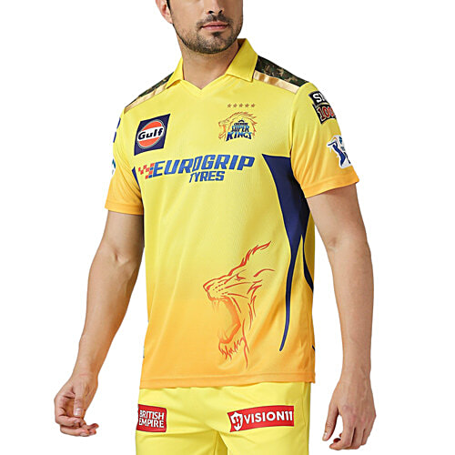 Playr X Chennai Super Kings Fan Jersey T-Shirt, 1 pc (Size - S) 