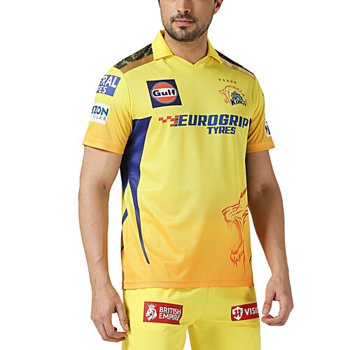 Playr X Chennai Super Kings Fan Jersey T-Shirt, 1 pc (Size - S) 