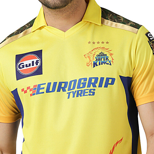 Playr X Chennai Super Kings Fan Jersey T-Shirt, 1 pc (Size - M) 