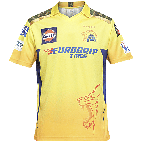 Playr X Chennai Super Kings Fan Jersey T-Shirt, 1 pc (Size - L) 