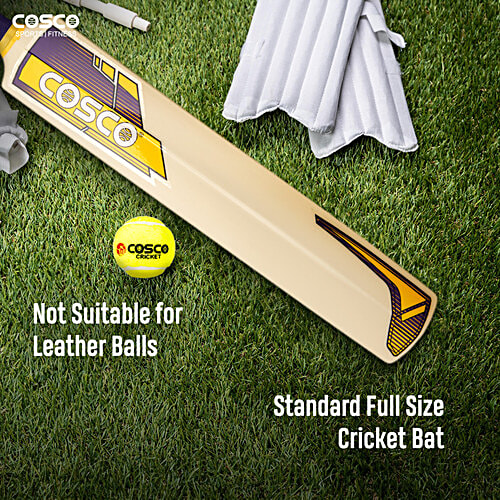 Cosco Cricket Bat Sixer - Plastic, For Tennis Ball, 1 pc  Durable and Lightweight
 Perfect for all Ages