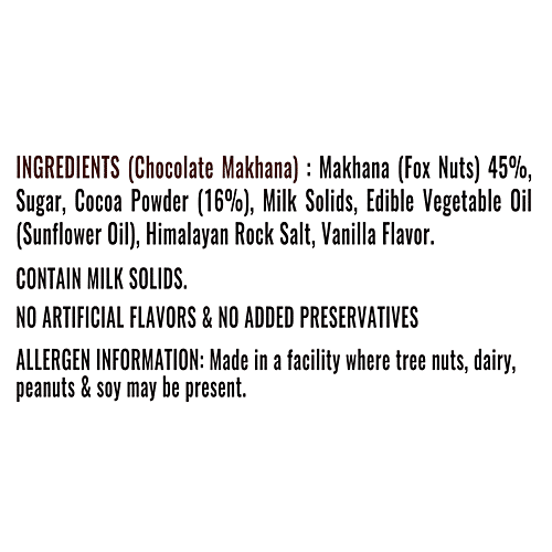 MR. MAKHANA Chocopop - Chocolate Makhana, 65 g Pouch 