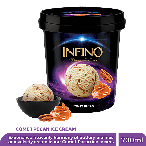 Infino Comet Pecan Ice Cream, 700 ml  