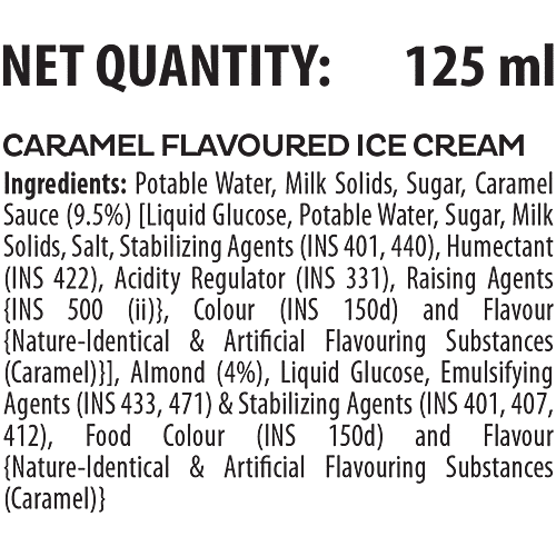 Infino Salted Caramel Galaxy Ice Cream, 125 ml