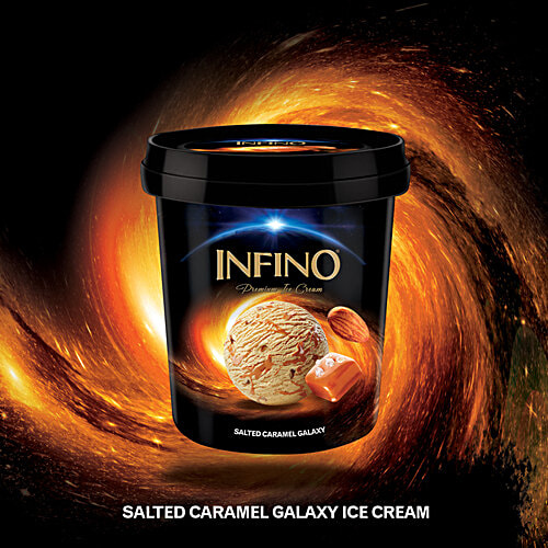 Infino Salted Caramel Galaxy Ice Cream, 125 ml