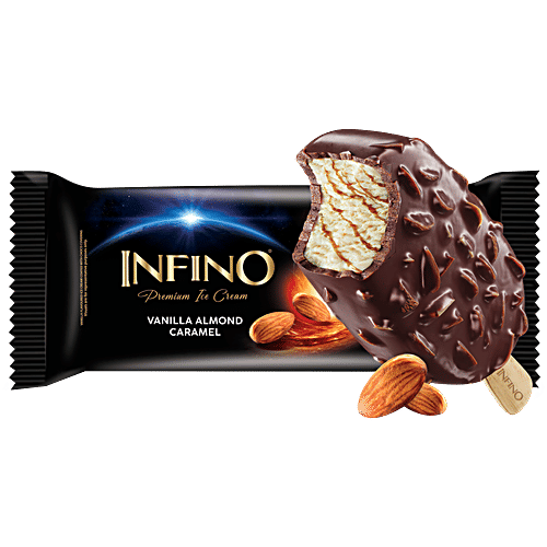 Infino Vanilla Almond Caramel Premium Ice Cream, 80 ml  