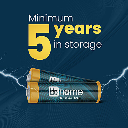 bb home AA Alkaline High-Performance Batteries, 8 pcs Blister Zero Mercury & Cadmium