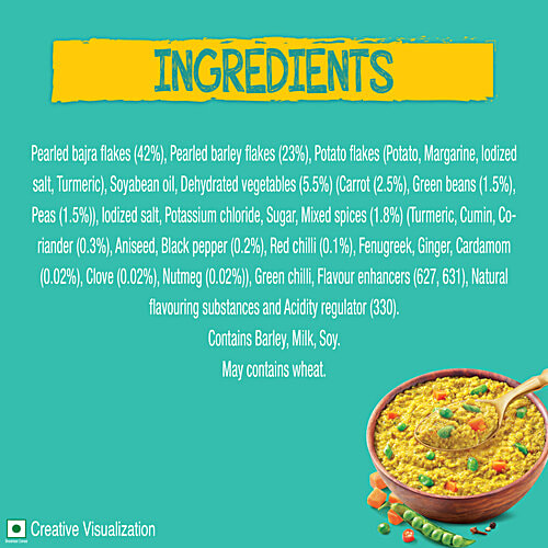 Nestle A+ Veggie Masala Millet, 40 g High In Fiber, 30% Lower in Calories, No Added Preservatives