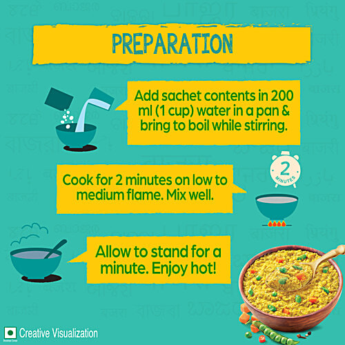 Nestle A+ Veggie Masala Millet, 40 g High In Fiber, 30% Lower in Calories, No Added Preservatives