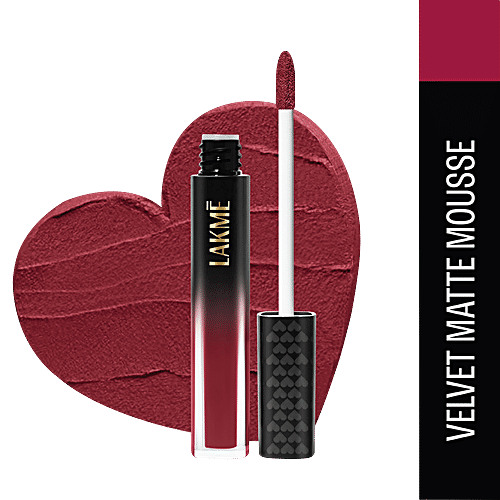 Lakme Xtraordin-Airy Lip Mousse, 4.6 g Love Me Red 