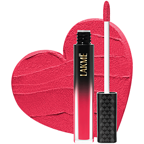Lakme Xtraordin-Airy Lip Mousse, 4.6 g Perfect Match Pink 