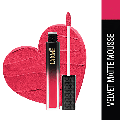 Lakme Xtraordin-Airy Lip Mousse, 4.6 g Perfect Match Pink 