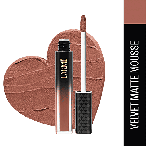 Lakme Xtraordin-Airy Lip Mousse, 4.6 g Bare Nude 