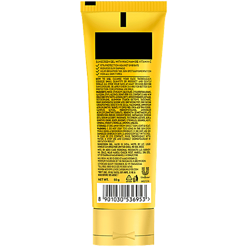 Ponds Sun Miracle SPF 35 PA+++ Sunscreen Creme Gel - With Niacinamide, Protect & Bright, 50 g  