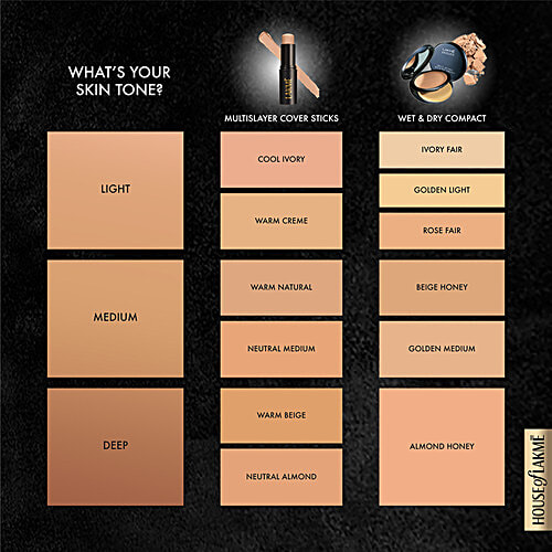 Lakme Facelift Foundation Stick, 11 g Warm Creme 