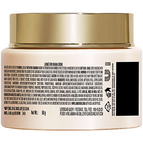 Lakme Skin Ultime Collection Dew Drama Creme - With Vitamin E, B3, F, 50 g  