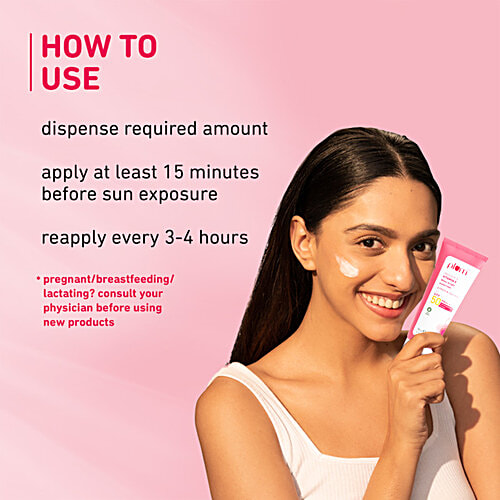 Plum Squalane & Vitamin E Dewy-Bright Sunscreen - SPF 50 PA+++, 50 g  