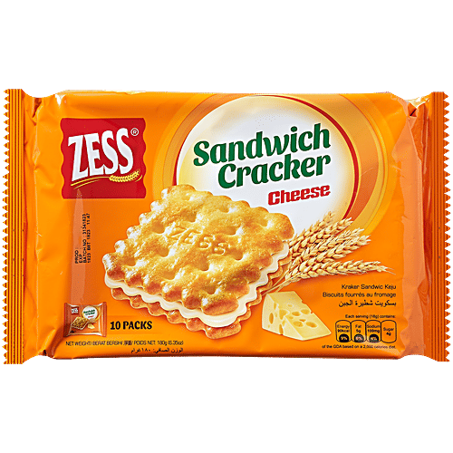 Zess Cheese Sandwich Cracker, 180 g