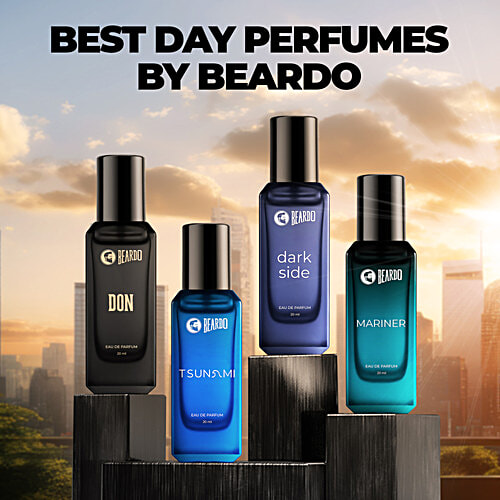 Beardo Best Day Perfumes For Men & Women - Fresh & Aquatic Fragrances, 80 ml (4x20 ml) Fresh & Aquatic Fragrances, Compliment worthy Unisex perfume combo, Long Lasting Perfumes, Gift for men