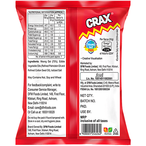 Crax Moong Dal Namkeen, 160 g