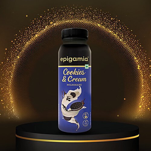 Epigamia  Cookies & Cream Milkshake, 180 ml  
