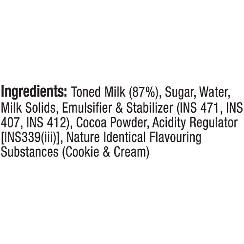 Epigamia  Cookies & Cream Milkshake, 180 ml  