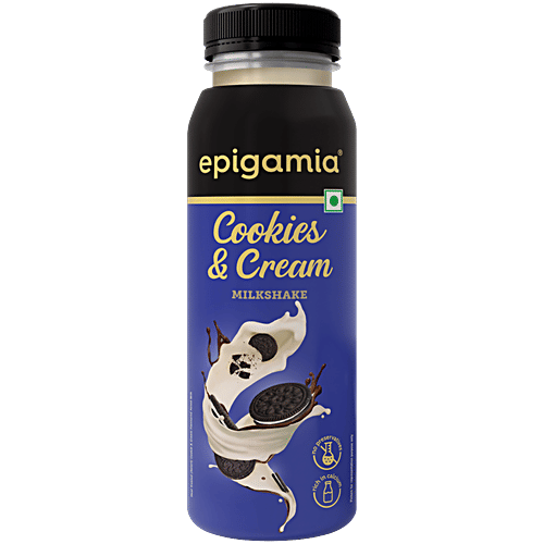 Epigamia  Cookies & Cream Milkshake, 180 ml  