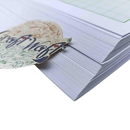 Creative Space Graph Paper A4 Sheet 2 mm, 10 pcs  Precise 2mm Grid
 Durable High-Grade Paper
 Multicolour Pack of 10