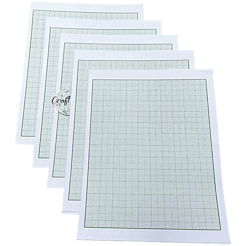 Creative Space Graph Paper A4 Sheet 2 mm, 10 pcs  Precise 2mm Grid
 Durable High-Grade Paper
 Multicolour Pack of 10