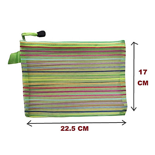 Creative Space Pencil Stationery Pouch With Zipper Lock For School Kids, Boys & Girls, 1 pc  School Accessories, Stationery, Zipper Pouch