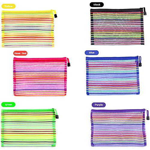Creative Space Pencil Stationery Pouch With Zipper Lock For School Kids, Boys & Girls, 1 pc  School Accessories, Stationery, Zipper Pouch