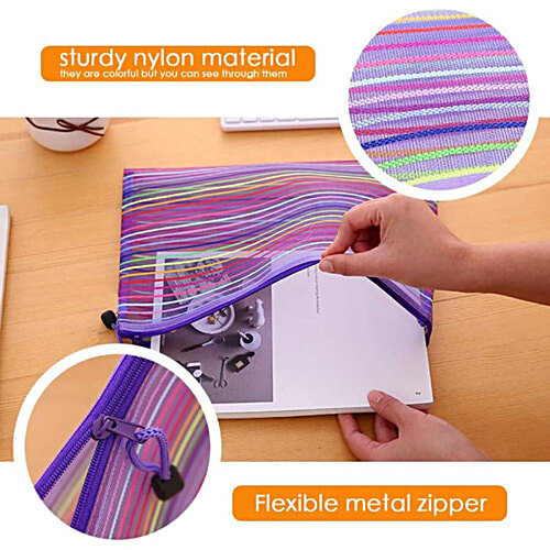 Creative Space Pencil Stationery Pouch With Zipper Lock For School Kids, Boys & Girls, 1 pc  School Accessories, Stationery, Zipper Pouch